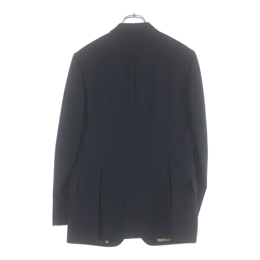 Paul Smith(ポールスミス) セットアップスーツ サテンパイピング ウール 2B テーラードジャケット ノータック スラックスパンツ ブラック PM-ST-38663