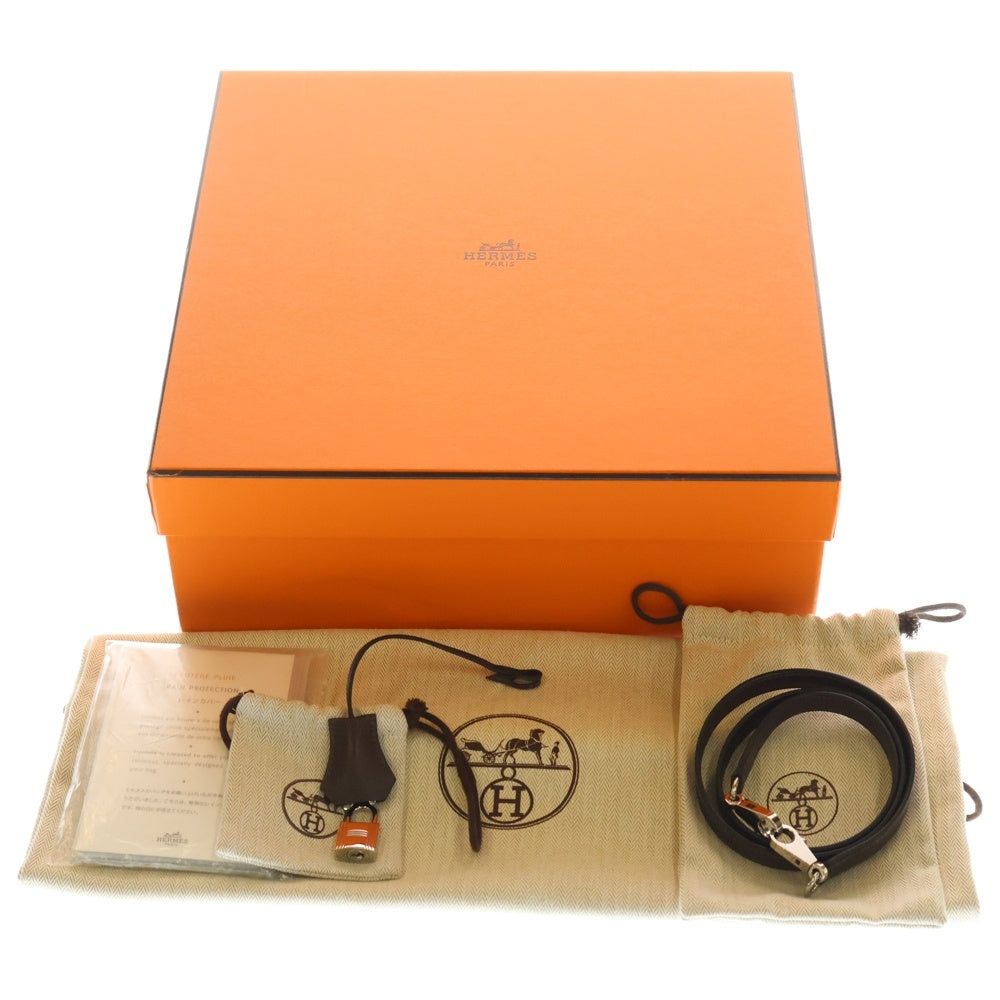 HERMES(エルメス) ケリー28 外縫い ルージュセリエ エプソン 2wayハンドバッグ ショルダーバッグ シルバー金具 □L刻印 レディース