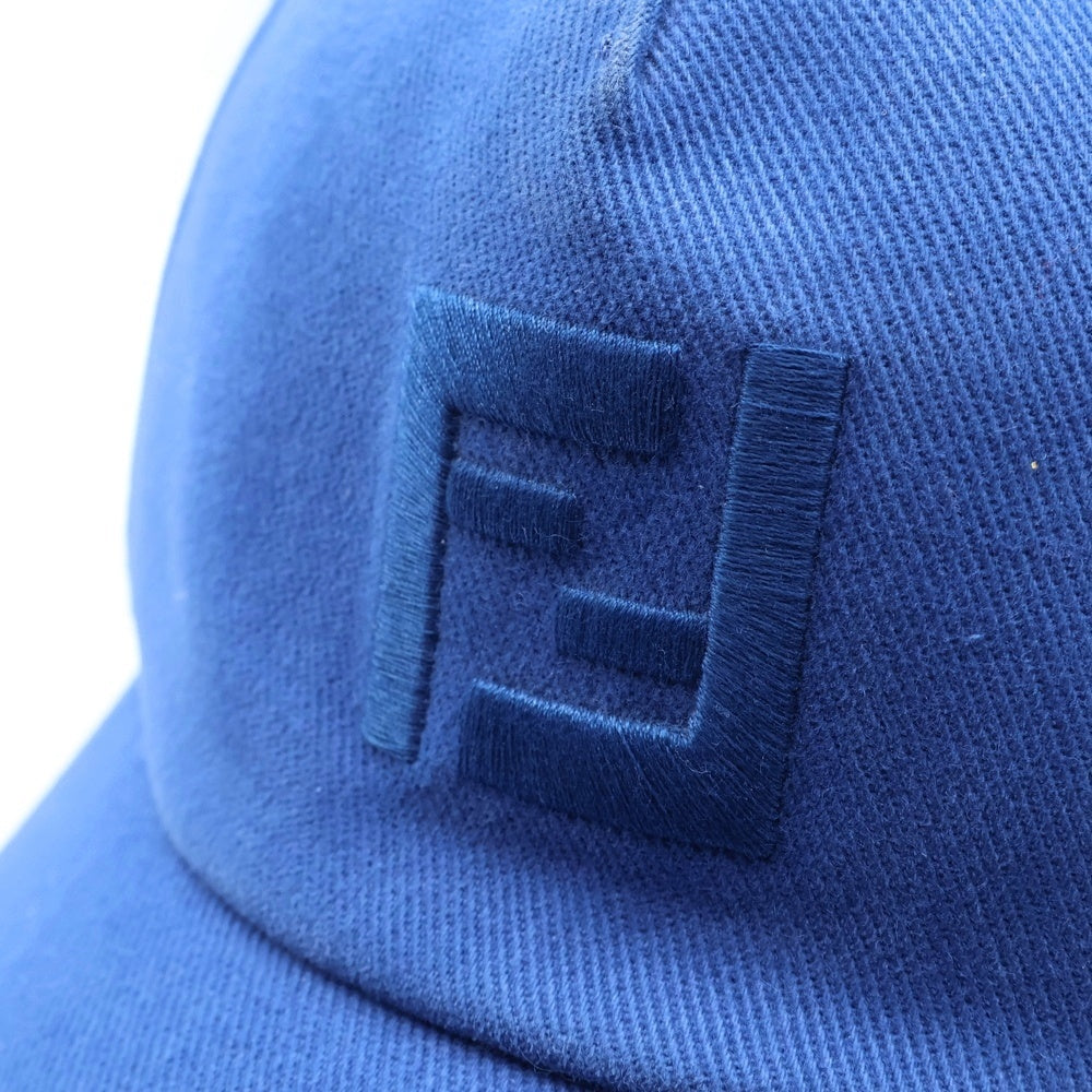 FENDI(フェンディ) ズッカロゴベースボールキャップ ブルー FXQ885 レディース