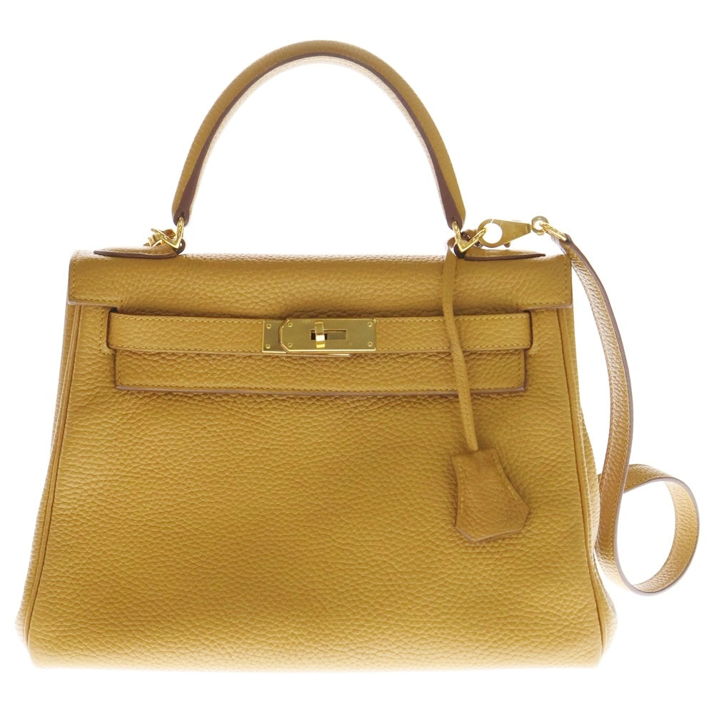 HERMES(エルメス) ケリー28 内縫い ビスキュイ トリヨン 2way ショルダーバッグ ハンドバッグ ゴールド金具 Z刻印
