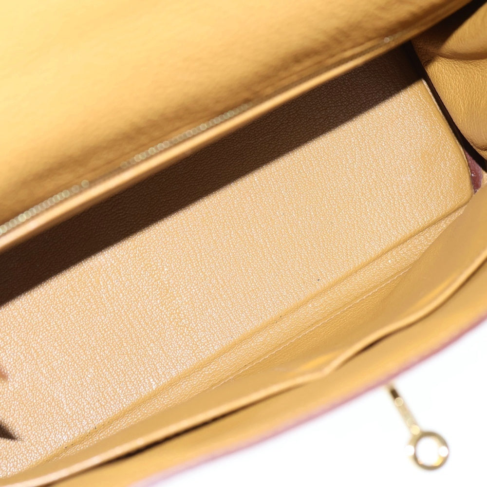 HERMES(エルメス) ケリー28 内縫い ビスキュイ トリヨン 2way ショルダーバッグ ハンドバッグ ゴールド金具 Z刻印