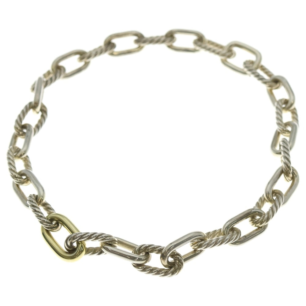 David Yurman(デヴィッドヤーマン) コンビ チェーン ネックレス シルバー/ゴールド