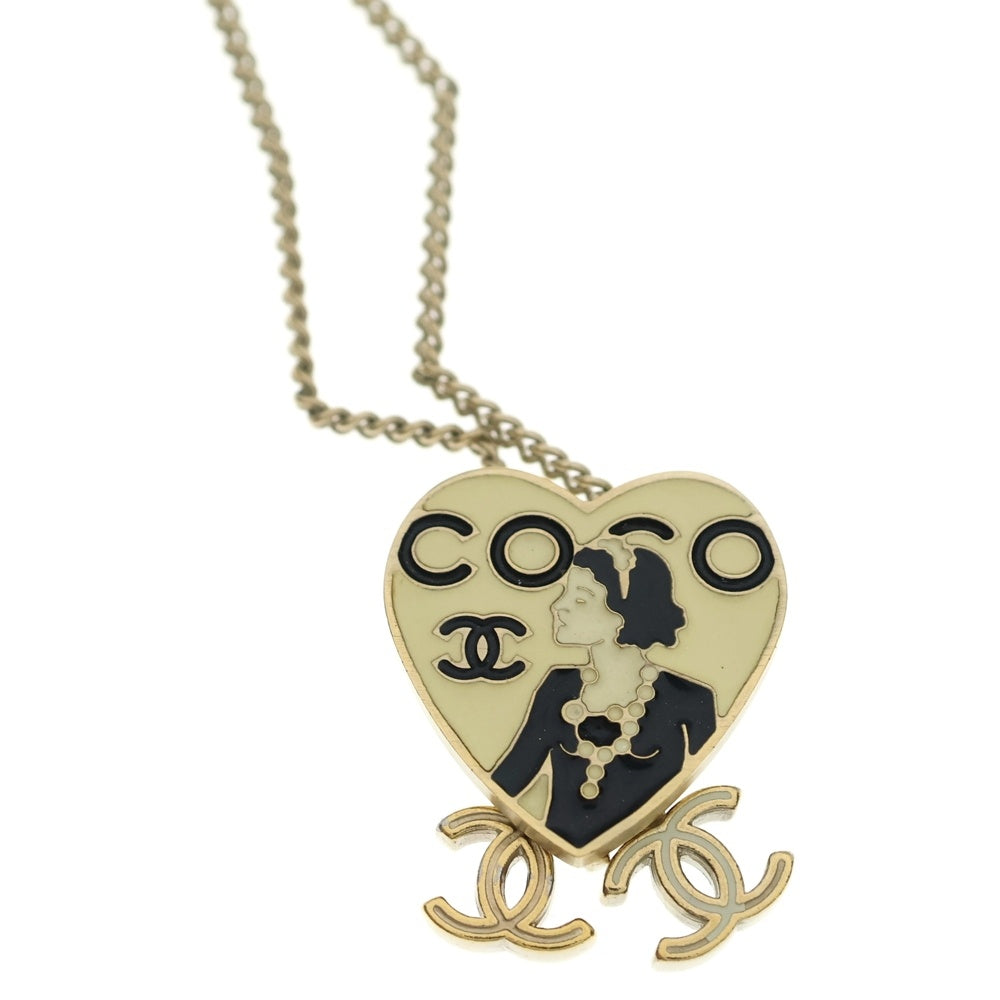 CHANEL(シャネル) CCペンダント マドモアゼル ココマーク ネックレス ブラック×ホワイト 06P レディース