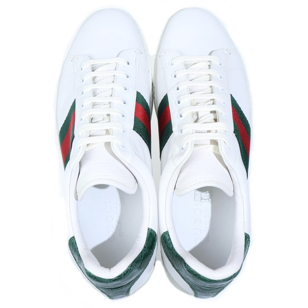 GUCCI(グッチ) エース レザローカットースニーカー ホワイト 125375