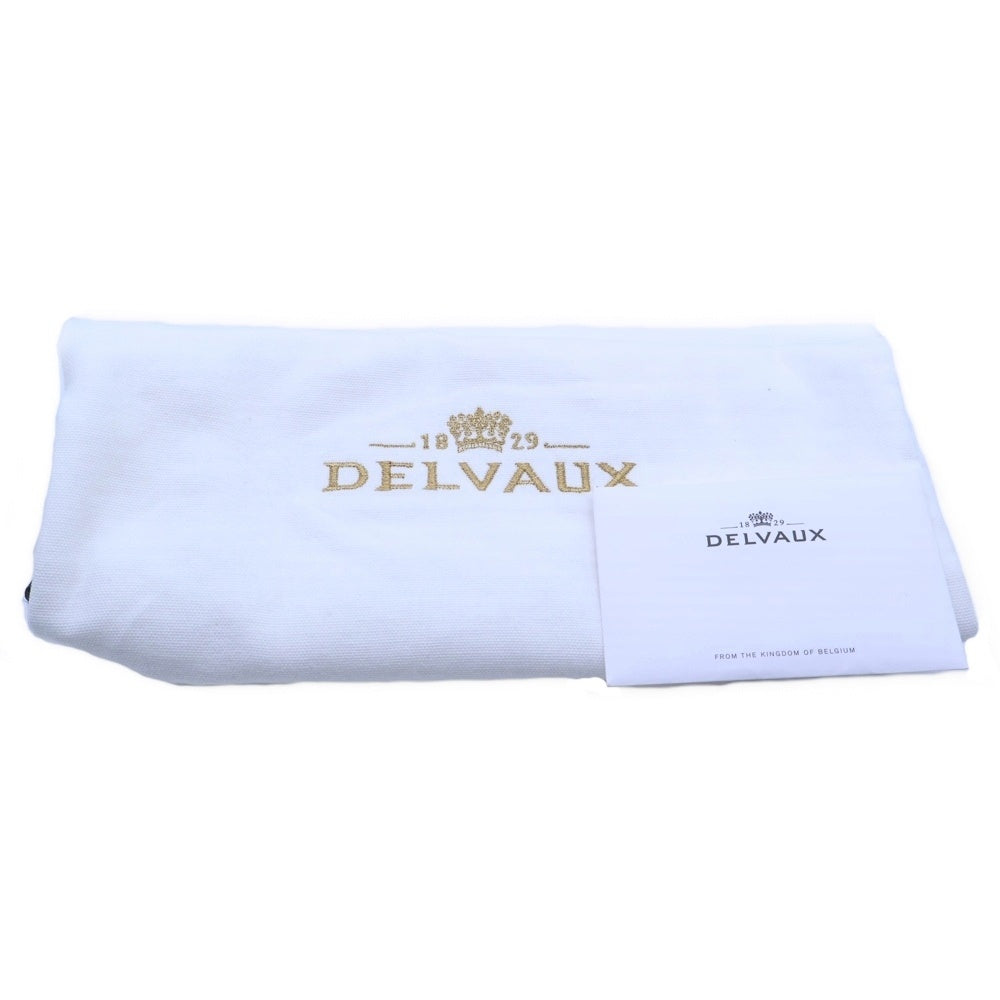 DELVAUX(デルボー) クールボックス ナノ 2wayハンドバッグ ショルダーバッグ ブラック レザー レディース