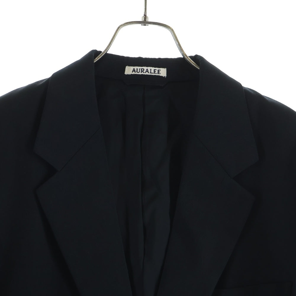 AURALEE(オーラリー) 23AW LIGHT WOOL MAX GABARDINE JACKET ライト ウール マックス ギャバジン テーラードジャケット ブラック A23AJ01MG