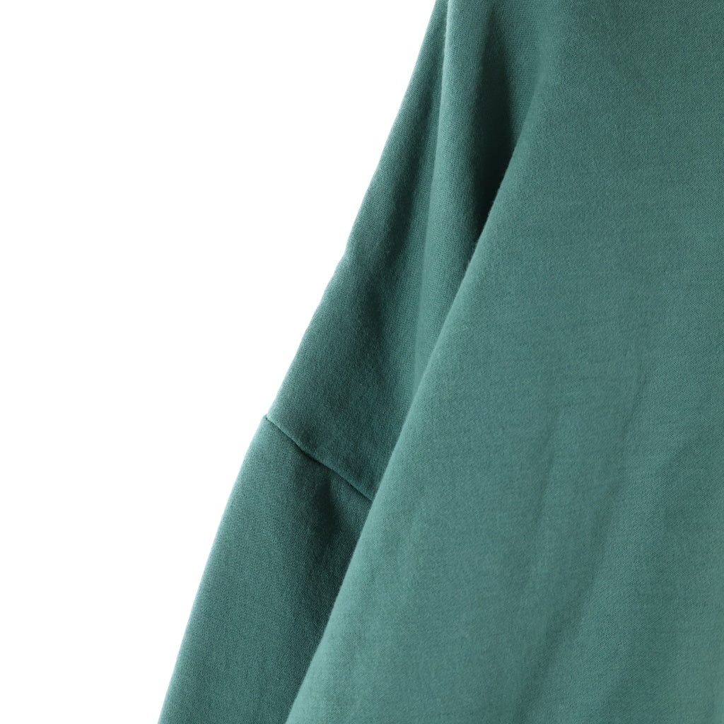 AURALEE(オーラリー) 22AW ELASTIC HIGH GAUGE SWEAT エラスティック ハイ ゲージ クルーネック プルオーバースウェットトレーナー グリーン A22AP01NU