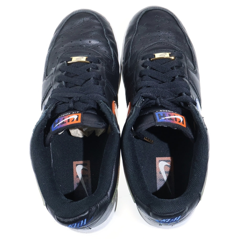 NIKE(ナイキ) ×KITH AIR FORCE 1 LOW NEW YORK KNICKS キス エアフォース1 ロー ニューヨーク ニックス ローカットスニーカー ブラック US10/28cm CZ7928-001 CZ7928-001 箱