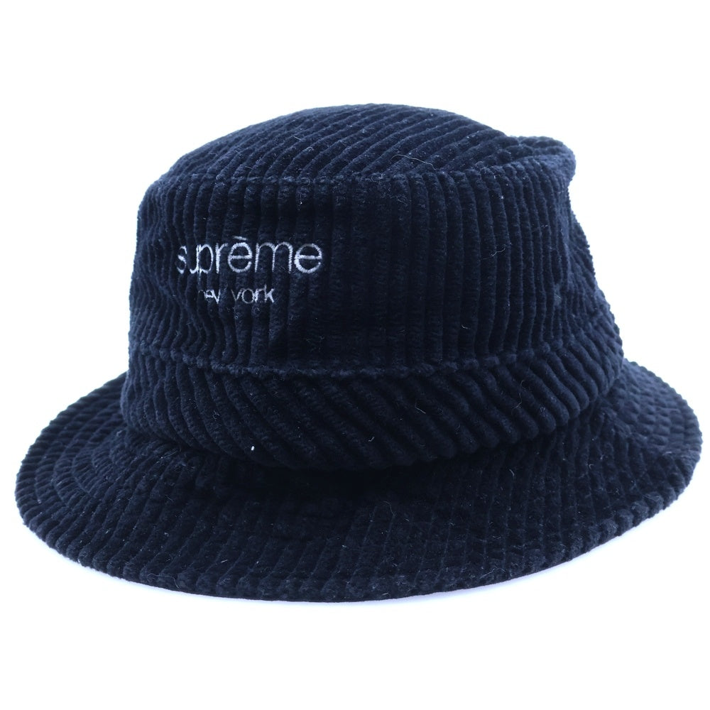 SUPREME(シュプリーム) 20SS Wide Wale Corduroy Crusher ワイド クラッシャー バケットハット ブラック