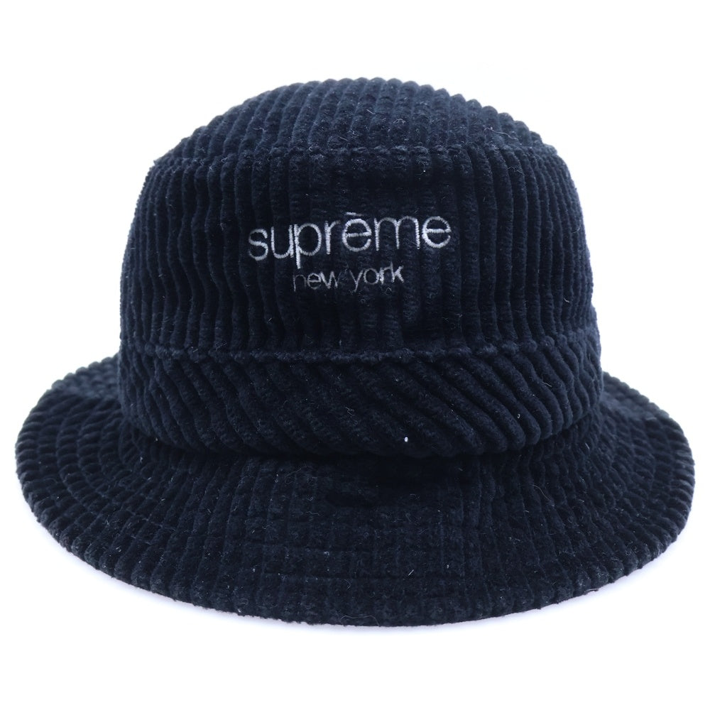 SUPREME(シュプリーム) 20SS Wide Wale Corduroy Crusher ワイド クラッシャー バケットハット ブラック