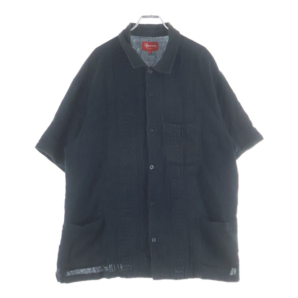 SUPREME(シュプリーム) 20SS Embroiderd S/S Shirt エンブロイダリー キューバ 半袖シャツ ブラック