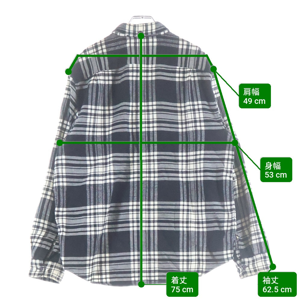 SUPREME(シュプリーム) 19AW Tartan Flannel Shirt Black タータン フランネル チェック 長袖シャツ ブラック/ホワイト