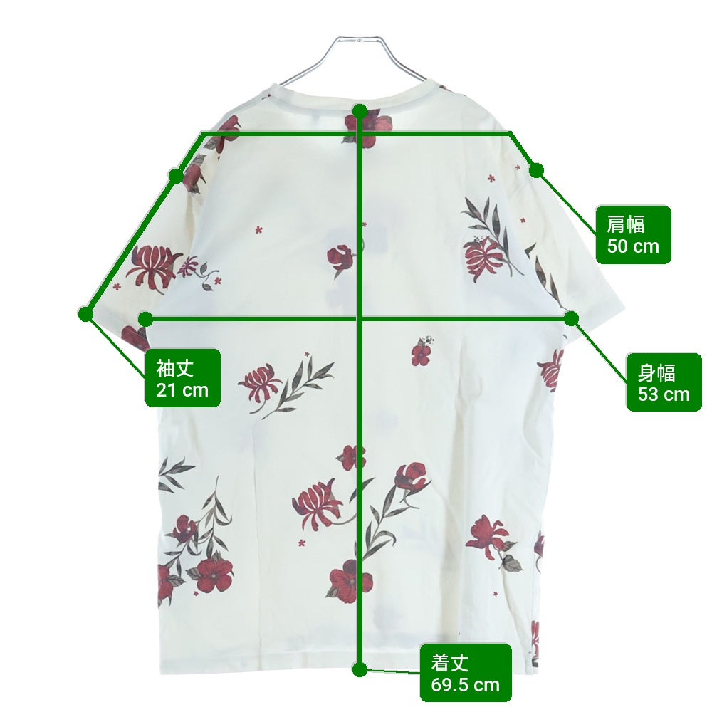 KITH(キス) Summet Floral S/S Tee サマーフローラル 半袖Tシャツ ホワイト/レッド KH030102