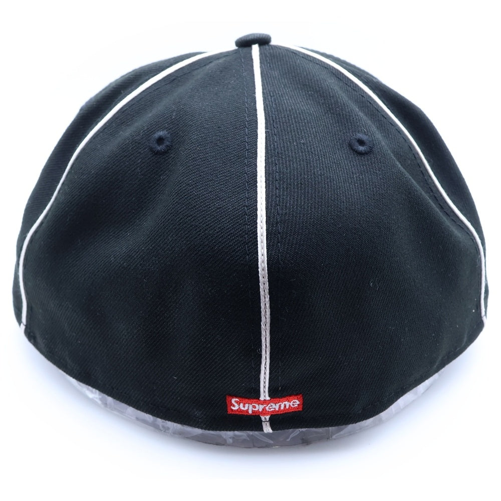 SUPREME(シュプリーム) 25SS Piping Script Logo New Era パイピングスクリプトロゴ ベースボールキャップ ブラック