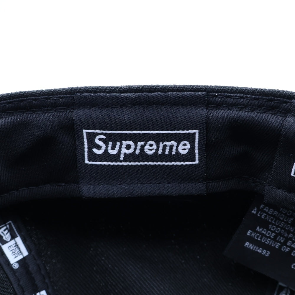 SUPREME(シュプリーム) 25SS Piping Script Logo New Era パイピングスクリプトロゴ ベースボールキャップ ブラック