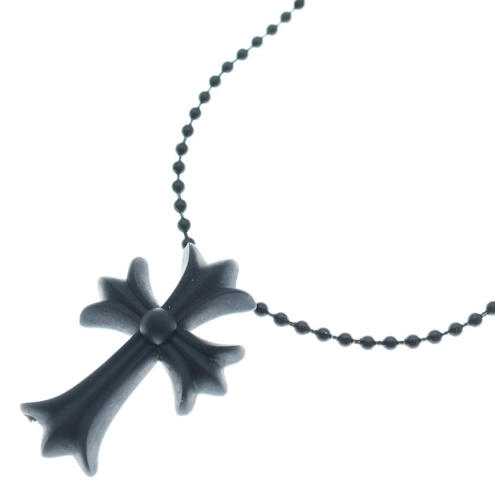 CHROME HEARTS(クロムハーツ) RUBBER CH CRS SML スモールCHクロス ラバーネックレス シリコン ブラック BCA306