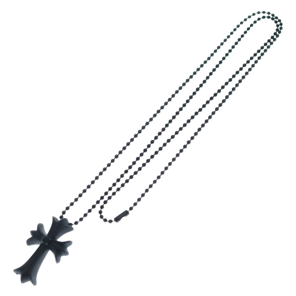 CHROME HEARTS(クロムハーツ) RUBBER CH CRS SML スモールCHクロス ラバーネックレス シリコン ブラック BCA306