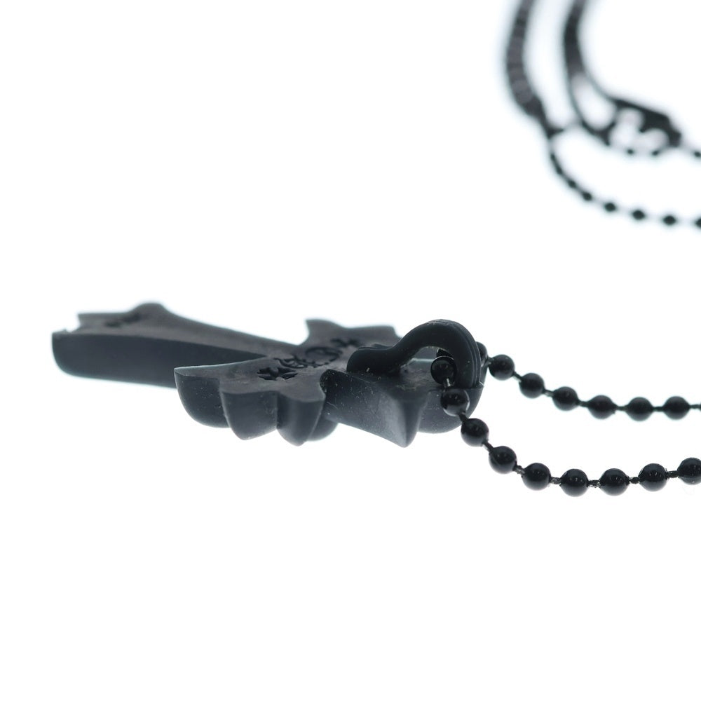 CHROME HEARTS(クロムハーツ) RUBBER CH CRS SML スモールCHクロス ラバーネックレス シリコン ブラック BCA306