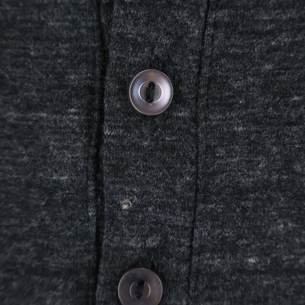 CHROME HEARTS(クロムハーツ) CHクロス バックプリント ヘンリーネック 長袖Tシャツ カットソー グレー