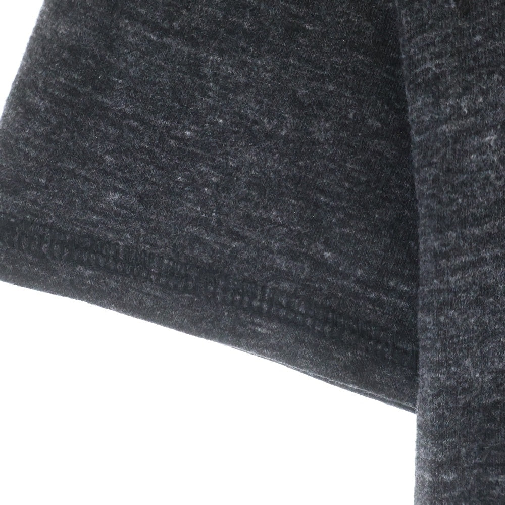 CHROME HEARTS(クロムハーツ) CHクロス バックプリント ヘンリーネック 長袖Tシャツ カットソー グレー