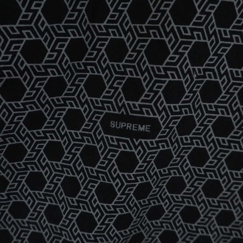 SUPREME(シュプリーム) 19AW Monogram L/S Shirt モノグラム総柄 プリント 長袖シャツ ブラック