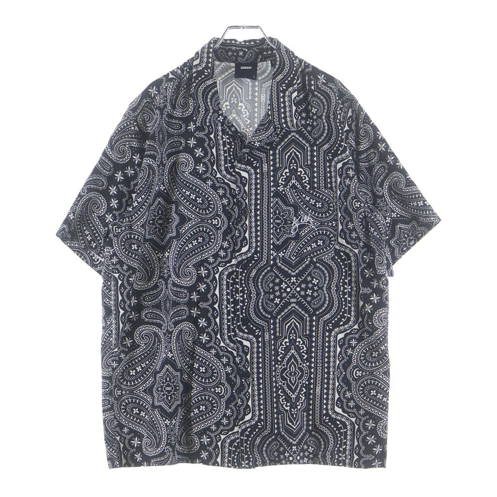 KITH(キス) 20SS Summer Camp Collar Bandana Shirt ペイズリー柄 バンダナ 半袖シャツ ブラック KH3754
