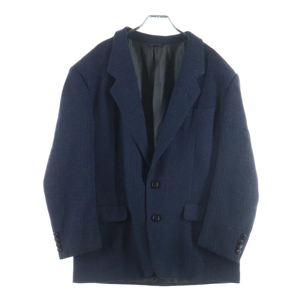 Christian Dior(クリスチャンディオール) ノッチドラペル2B チェックジャケット ネイビー レディース