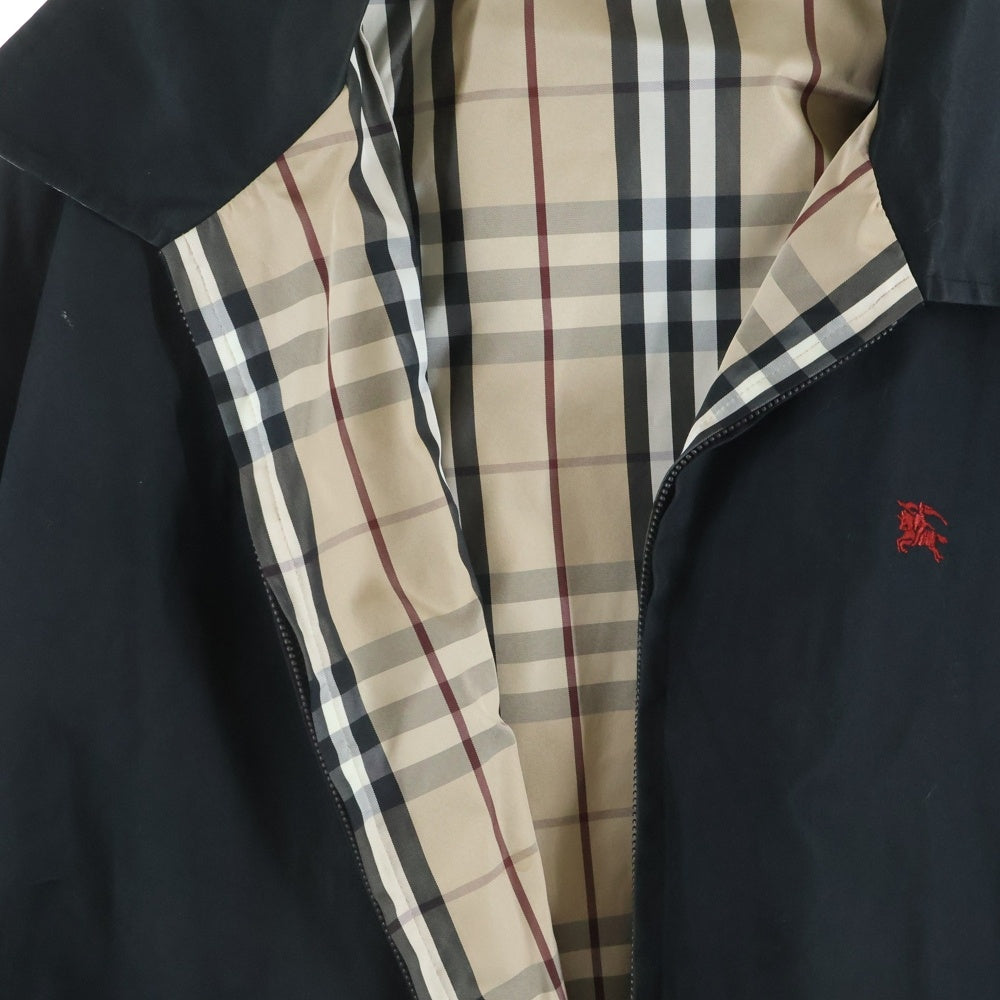 BURBERRY LONDON(バーバリーロンドン) リバーシブル ノバチェック ジップアップブルゾン ブラック/ベージュ レディース