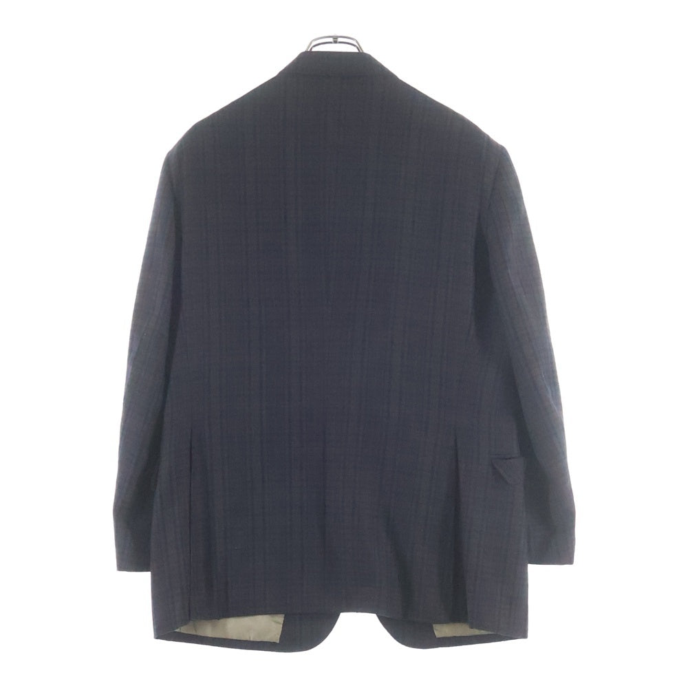 BURBERRY(バーバリー) チェック総柄 ノッチドラペル2Bテーラードジャケット ブラウン