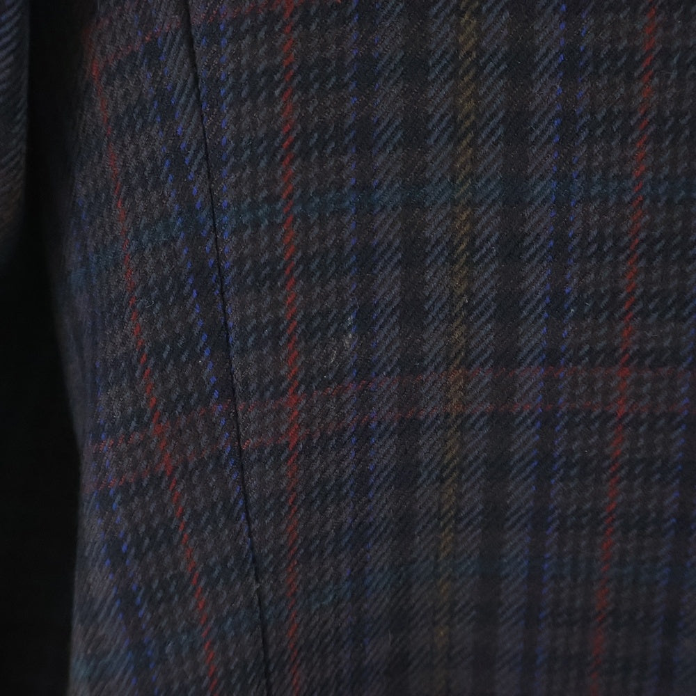 BURBERRY(バーバリー) チェック総柄 ノッチドラペル2Bテーラードジャケット ブラウン