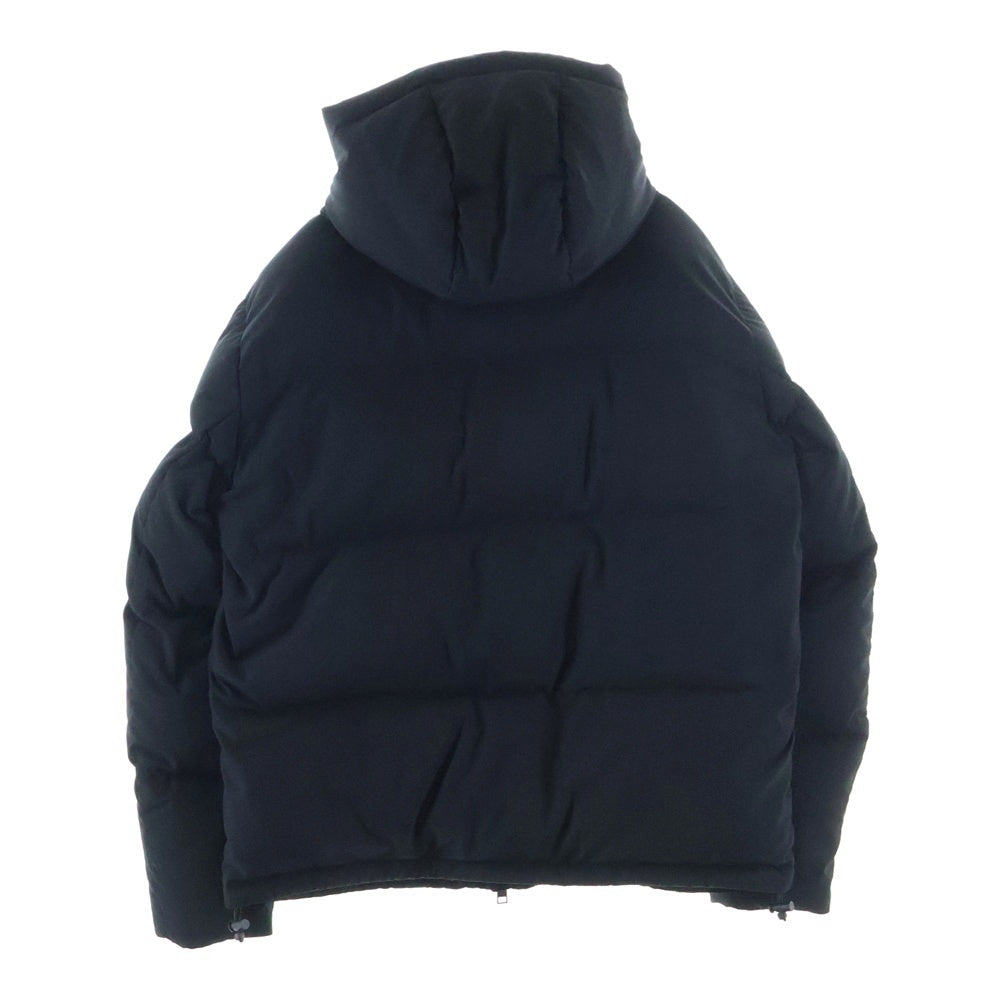 Armani Exchange(アルマーニ エクスチェンジ) ロゴプリントフード付きダウンジャケット ブラック 6LZB12 ZNICZ レディース