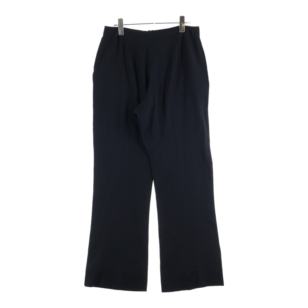Yohji Yamamoto(ヨウジヤマモト) 07SS シルク ワイド ストレートパンツ ブラック レディース FT-P07-401
