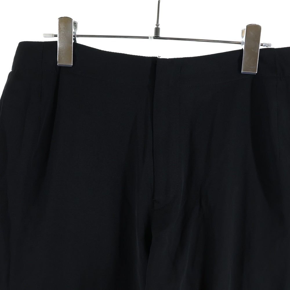 Yohji Yamamoto(ヨウジヤマモト) 07SS シルク ワイド ストレートパンツ ブラック レディース FT-P07-401