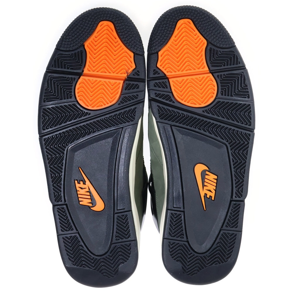 NIKE(ナイキ) ×UNDEFEATED AIR JORDAN 4 RETRO IB1519-200 アンディフィーテッド エアジョーダン4 レトロ ハイカットスニーカー カーキ US10/28cm