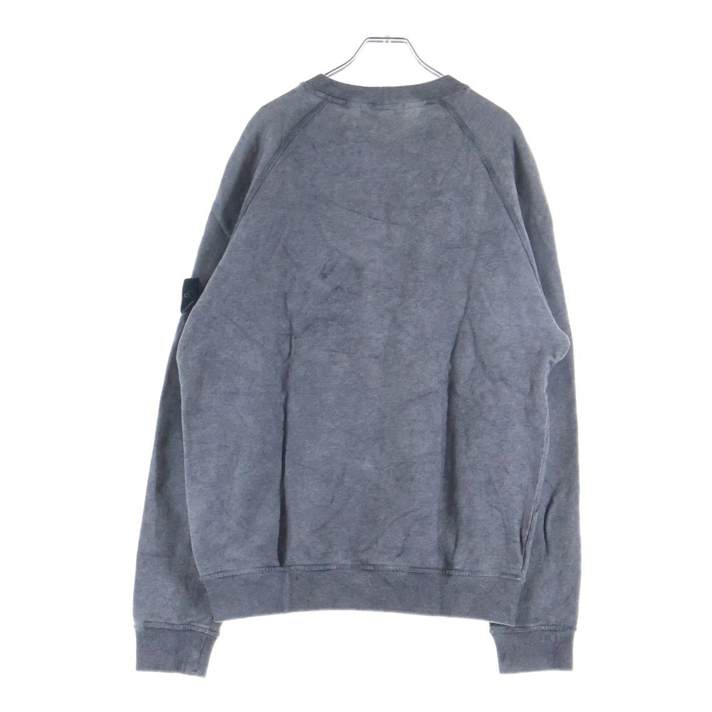 STONE ISLAND(ストーンアイランド) 製品染め裏起毛 プルオーバースウェットトレーナー グレー 731562290