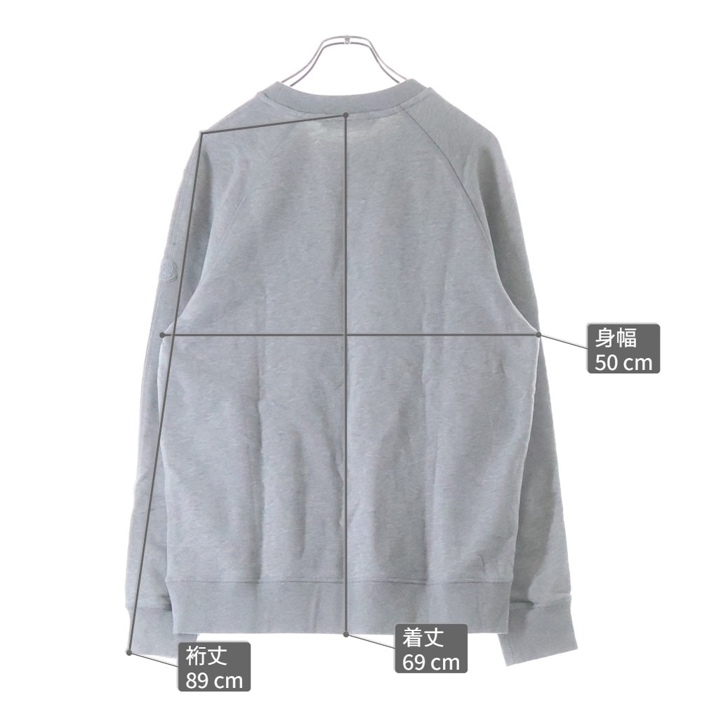 MONCLER(モンクレール) クルーネックスウェット トレーナー グレー パッチロゴ H10928G00018