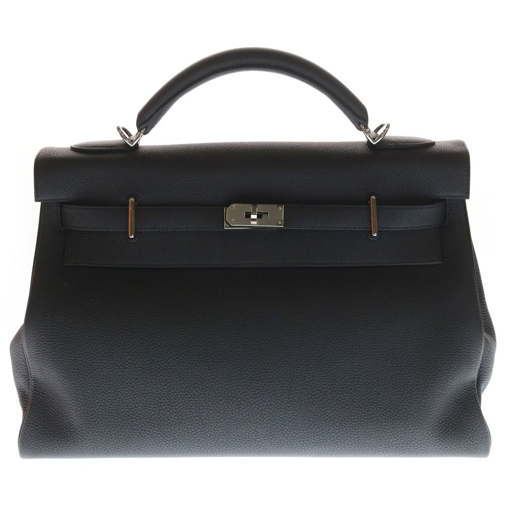 HERMES(エルメス) マキシケリー42 黒 トゴ SV金具 B刻印 箱 袋 カデナ 鍵2 スト