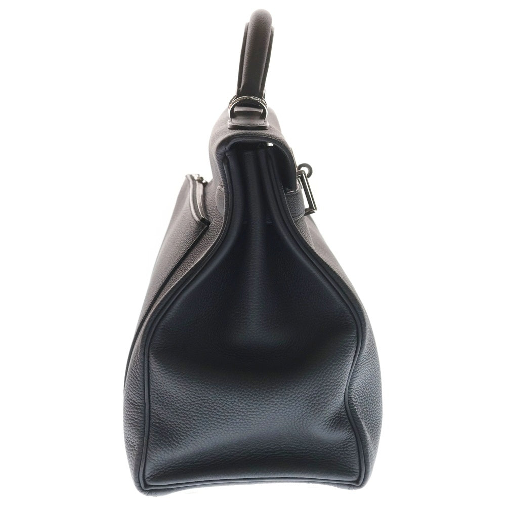 HERMES(エルメス) マキシケリー42 黒 トゴ SV金具 B刻印 箱 袋 カデナ 鍵2 スト