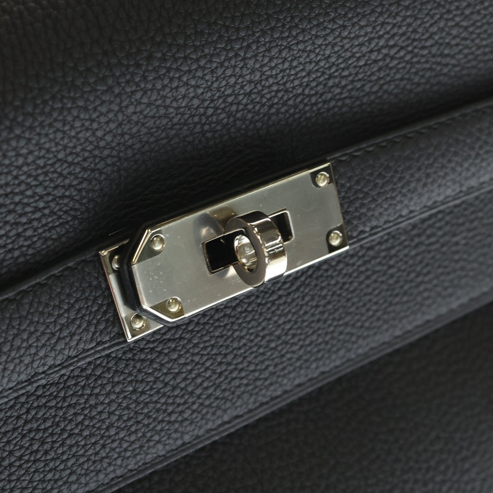 HERMES(エルメス) マキシケリー42 黒 トゴ SV金具 B刻印 箱 袋 カデナ 鍵2 スト