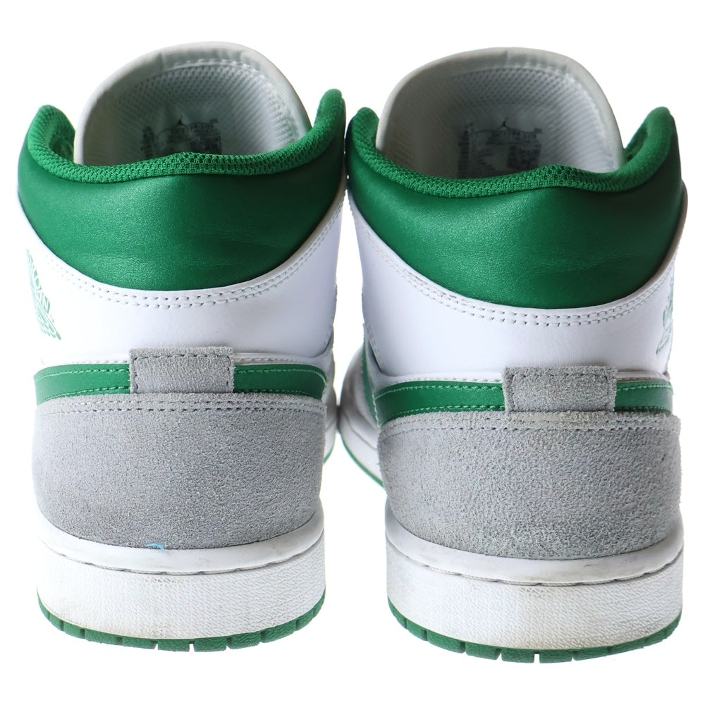 NIKE(ナイキ) AIR JORDAN 1 MID SE エアジョーダン ワン エスイー ミッドカットスニーカー ホワイト/グリーン US8.5/26.5cm DC7294-103