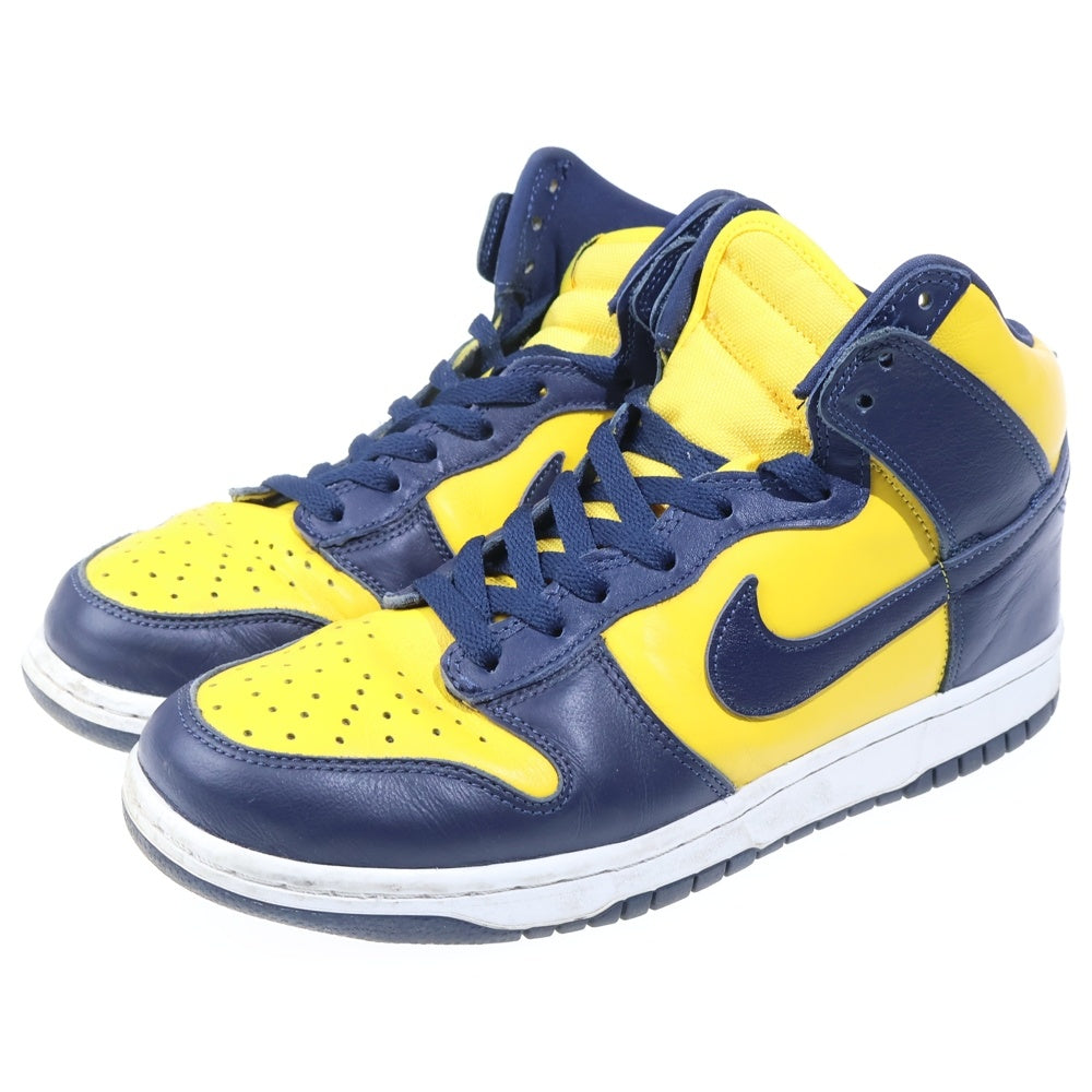 NIKE(ナイキ) DUNK HIGH SP MICHIGAN CZ8149-700 ダンクハイ ミシガン ハイカットスニーカー ネイビー/イエロー US8.5/26.5cm