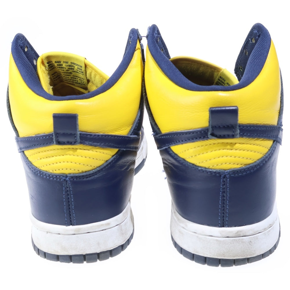 NIKE(ナイキ) DUNK HIGH SP MICHIGAN CZ8149-700 ダンクハイ ミシガン ハイカットスニーカー ネイビー/イエロー US8.5/26.5cm