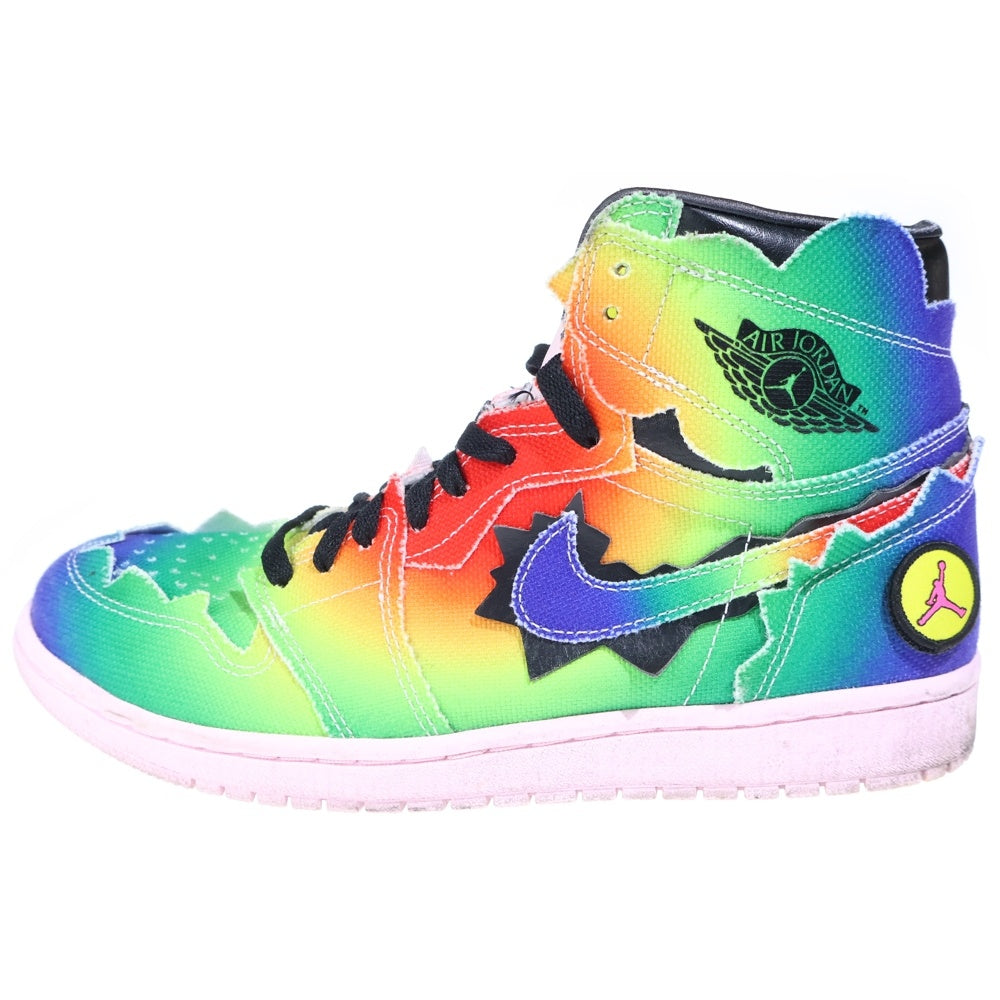 NIKE(ナイキ) ×J BALVIN NIKE AIR JORDAN 1 HIGH OG RAINBOW J バルビン エアジョーダン1 OG レインボー ハイカットスニーカー マルチ US9.5/27.5cm DC3481-900
