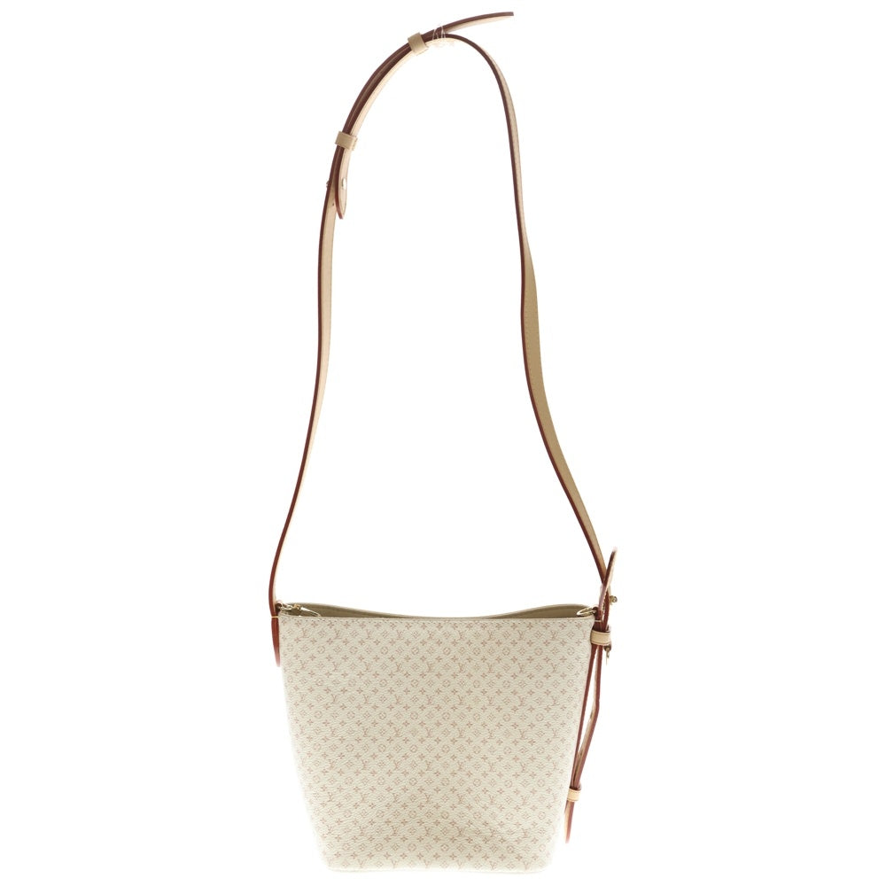 LOUIS VUITTON(ルイヴィトン) LVロマンス オールインBB ハンドバッグ ホワイト×ブラウン レザー×PVC M15130 ゴールド金具 レディース