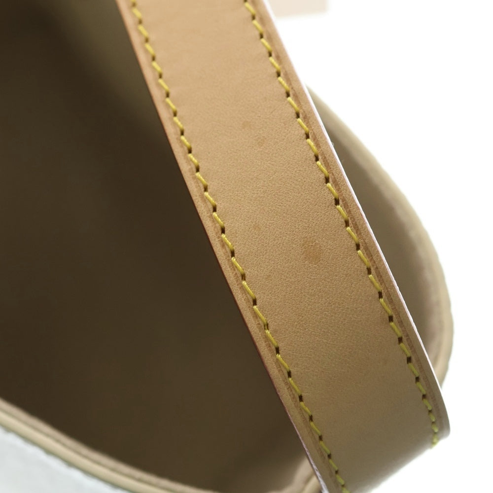 LOUIS VUITTON(ルイヴィトン) LVロマンス オールインBB ハンドバッグ ホワイト×ブラウン レザー×PVC M15130 ゴールド金具 レディース