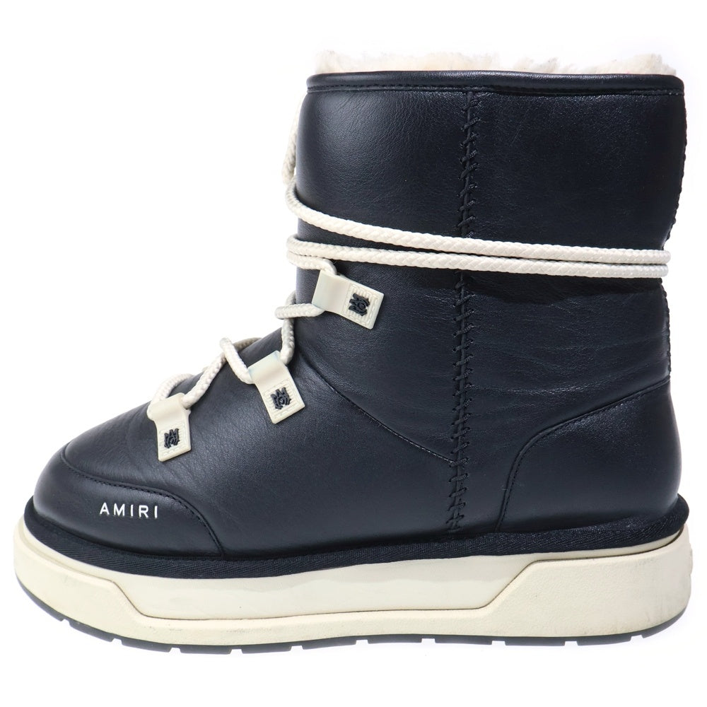 AMIRI(アミリ) MALIBU HI マリブ レースアップ ムートンブーツ ブラック