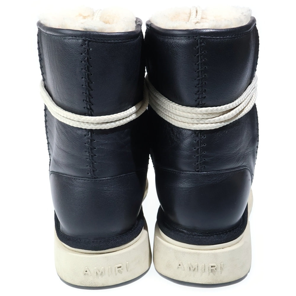 AMIRI(アミリ) MALIBU HI マリブ レースアップ ムートンブーツ ブラック
