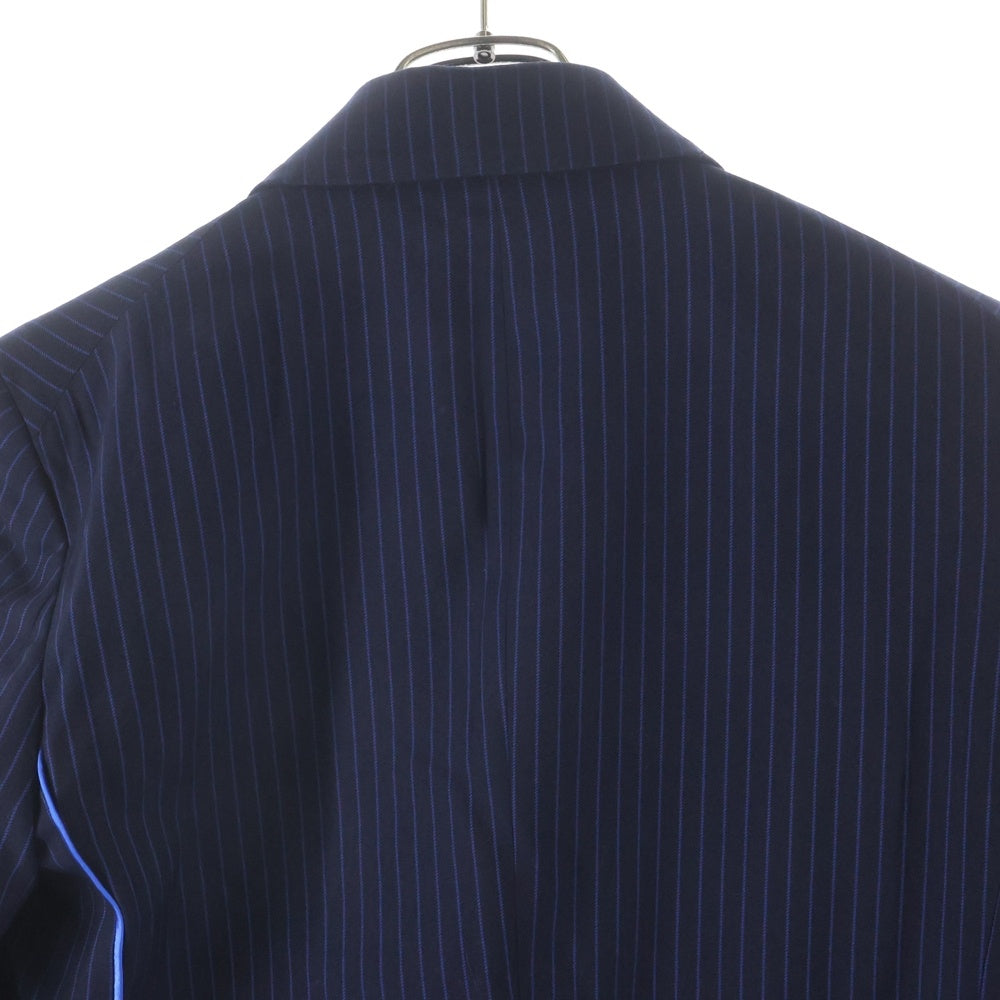 sulvam(サルバム) ノッチドラペル1B ストライプジャケット ネイビー SP-J05-150 レディース