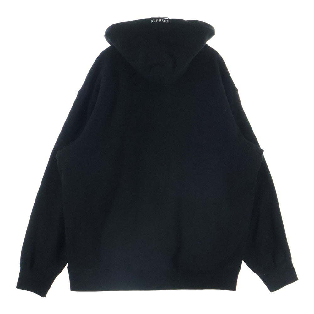 SUPREME(シュプリーム) 21SS ×Swarovski S Logo Hooded Sweatshirt ×スワロフスキー ラインストーン Sロゴ フーディー プルオーバーパーカー ブラック