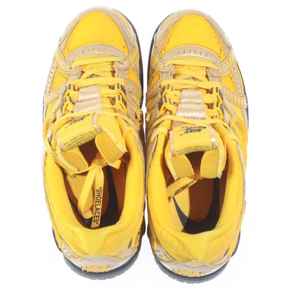 NIKE(ナイキ) ×OFF-WHITE AIR RUBBER DUNK LOW UNIVERSITY GOLD CU6015-700 オフホワイト ラバーダンク ローカットスニーカー イエロー US9/27cm